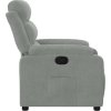 Polohovací křeslo samet [373501] (Barva Tmavě šedá)