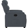 Polohovací křeslo samet [373501] (Barva Tmavě šedá)
