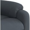 Polohovací křeslo samet [373501] (Barva Tmavě šedá)