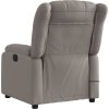 Elektrické masážní polohovací křeslo textil [3205304] (Barva Světle šedá)