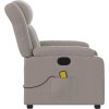 Elektrické masážní polohovací křeslo textil [3205304] (Barva Světle šedá)