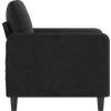 Křeslo 60 cm samet [359427] (Barva Černá)