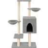 Škrabadlo pro kočky se sisalovými sloupky 117 cm [172120] (Barva Tmavě šedá)
