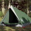 Kempingový stan pro 2 osoby nepromokavý [94362] (Barva Zelená)