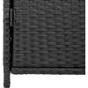 Zahradní úložná skříň 83 x 45 x 76 cm polyratan [365543] (Barva Černá)
