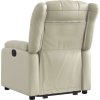 Zvedací polohovací křeslo umělá kůže [3205265] (Barva Krémová)