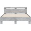 Rám postele s čelem 120 x 190 cm kompozitní dřevo [3207451] (Barva Betonová šedá)