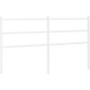 Kovové čelo postele 150 cm [355448] (Barva Bílá)