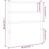 Kovové čelo postele 80 cm [355441] (Barva Bílá)
