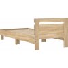 Rám postele s čelem a LED osvětlením 90 x 190 cm [838745] (Barva dub sonoma)