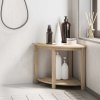 Odkládací stolek do koupelny 45x45x45 cm masivní teakové dřevo [340744]