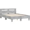 Rám postele s čelem a LED osvětlením 120 x 200 cm [3207556] (Barva Betonová šedá)
