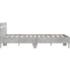 Rám postele s čelem a LED osvětlením 120 x 200 cm [3207556] (Barva Betonová šedá)