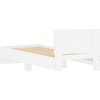 Rám postele s čelem 90 x 200 cm kompozitní dřevo [838624] (Barva Bílá)