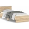 Rám postele s čelem 75 x 190 cm kompozitní dřevo [838664] (Barva Šedá sonoma)