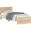 Rám postele s čelem 75 x 190 cm kompozitní dřevo [838664] (Barva Šedá sonoma)