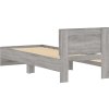 Rám postele s čelem 75 x 190 cm kompozitní dřevo [838664] (Barva Šedá sonoma)