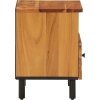 Noční stolky 2 ks 40 x 33 x 46 cm masivní akáciové dřevo [356862] (Barva Přírodní)
