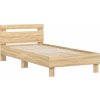 Postel bez matrace s čelem 75 x 190 cm [838570] (Barva dub sonoma)