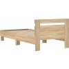 Postel bez matrace s čelem 75 x 190 cm [838570] (Barva dub sonoma)