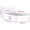 Postel bez matrace s čelem 75 x 190 cm [838570] (Barva dub sonoma)