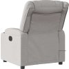 Elektrické masážní polohovací křeslo textil [3206571] (Barva Tmavě šedá)