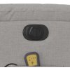 Elektrické masážní polohovací křeslo textil [3206571] (Barva Tmavě šedá)
