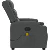 Elektrické masážní polohovací křeslo textil [3206571] (Barva Tmavě šedá)