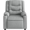 Elektrické masážní polohovací křeslo textil [3206571] (Barva Tmavě šedá)