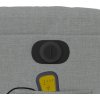 Elektrické masážní polohovací křeslo textil [3206571] (Barva Tmavě šedá)