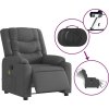 Elektrické masážní polohovací křeslo textil [3206571] (Barva Tmavě šedá)