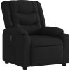 Polohovací křeslo textil [374129] (Barva Černá)