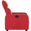 Polohovací křeslo umělá kůže [374188] (Barva Červená)