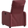Polohovací křeslo umělá kůže [374188] (Barva Červená)