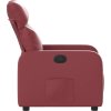 Polohovací křeslo umělá kůže [374188] (Barva Červená)