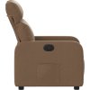 Polohovací křeslo textil [374169] (Barva Hnědá)