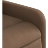 Polohovací křeslo textil [374169] (Barva Hnědá)