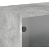Nástěnné skříňky se skleněnými dvířky 2 ks 68,5x37x35 cm [836504] (Barva Betonová šedá)