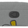Zvedací masážní polohovací křeslo textil [3206576] (Barva Světle šedá)