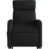 Zvedací masážní polohovací křeslo textil [3206710] (Barva Černá)