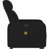 Zvedací masážní polohovací křeslo textil [3206710] (Barva Černá)