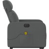 Elektrické zvedací masážní polohovací křeslo textil [3206727] (Barva Tmavě šedá)