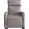 Elektrické zvedací masážní polohovací křeslo textil [3206727] (Barva Tmavě šedá)