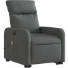 Elektrické zvedací masážní polohovací křeslo textil [3206727] (Barva Tmavě šedá)