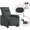 Elektrické zvedací masážní polohovací křeslo textil [3206727] (Barva Tmavě šedá)