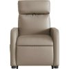 Zvedací masážní polohovací křeslo umělá kůže [3206759] (Barva Šedá)
