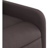 Masážní polohovací křeslo textil [374179] (Barva Tmavě hnědá)
