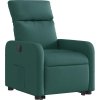 Elektrické zvedací polohovací křeslo textil [3206723] (Barva Tmavě zelená)