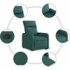 Elektrické zvedací polohovací křeslo textil [3206723] (Barva Tmavě zelená)