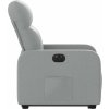 Elektrické zvedací polohovací křeslo textil [3206814] (Barva Tmavě šedá)